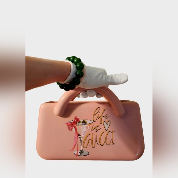 Design USA Other - NWT Glam Designer G Logo CeramicVase Pink Designer Vase USA Vase Only